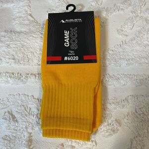 AUGUSTA SPORTSWEAR GAME SOCKS YOUTH YELLOW #6020 Sz 7-9 Authelic